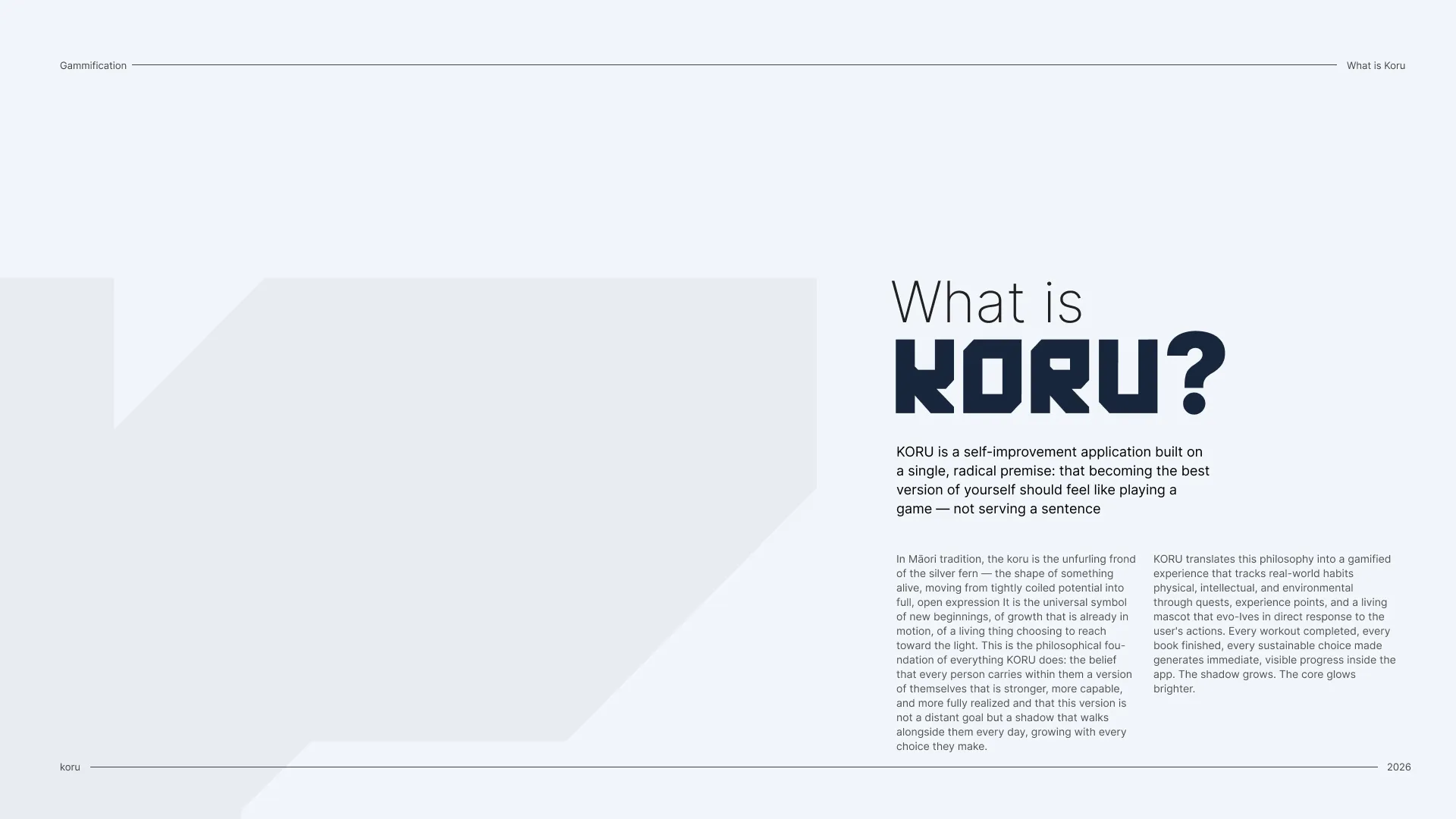 KORU brand identity
