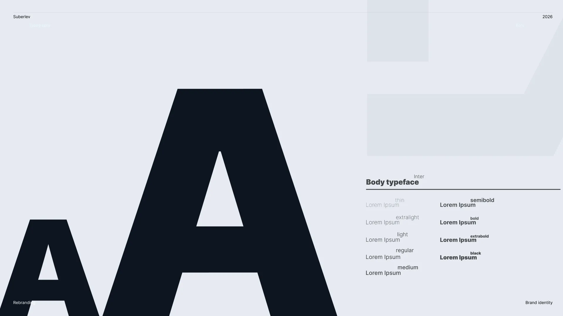SUBERLEV brand identity